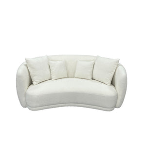 Aurelia white curved 2.5 Seater Sofa - $67 / week (6 week hire)
