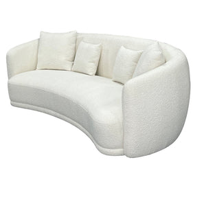 Aurelia white curved 2.5 Seater Sofa - $67 / week (6 week hire)