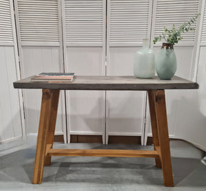 Modern Polished Concrete Console Table  - $5 / week (6 week hire)