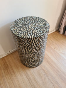 Black Petal Mosaic side table - $7 / week (6 week hire)