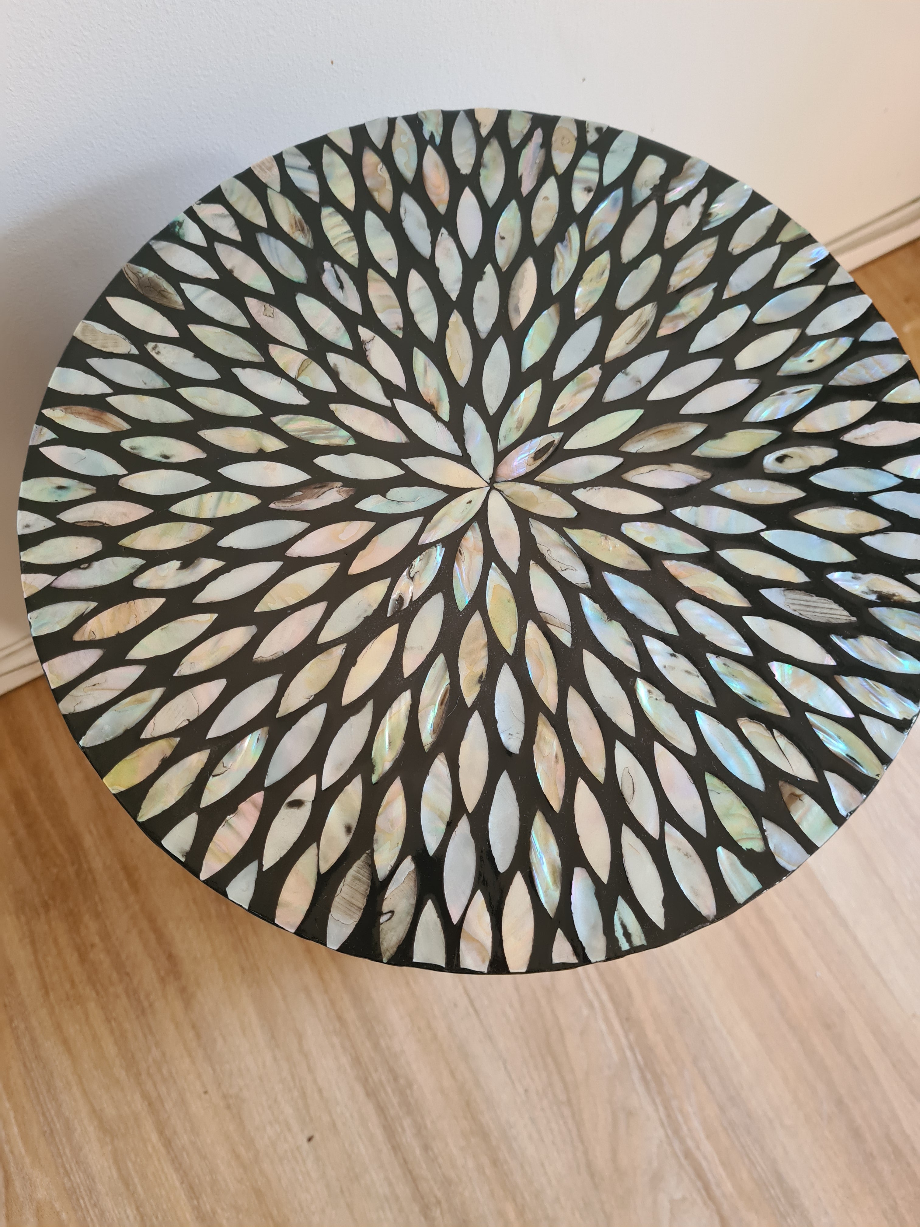 Black Petal Mosaic side table - $7 / week (6 week hire)