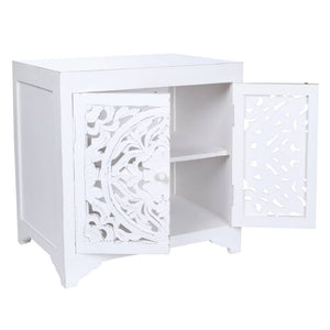 Florence White Bedside Table - $13 / week (6 week hire)