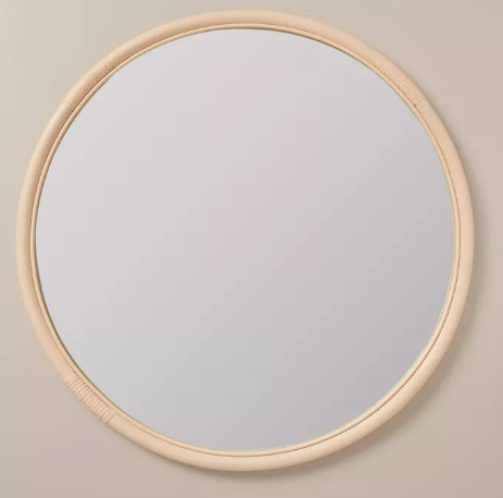 Rattan Round Mirror mirror - $10 / week (6 week hire)