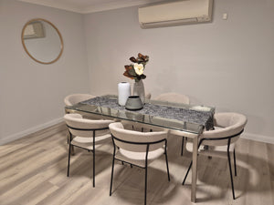 Ella Beige Dining Chairs - $8 / week (6 week hire)