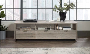 Grey Wood Entertainment Unit - $30 / week (6 week hire)