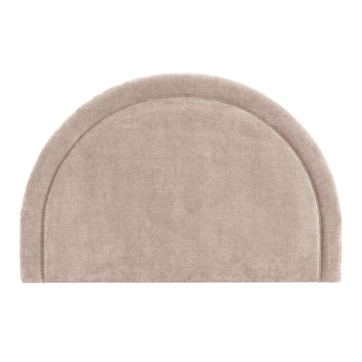 Curved Taupe Queen Headboard - Queen Bed - $25 / week (6 week hire)