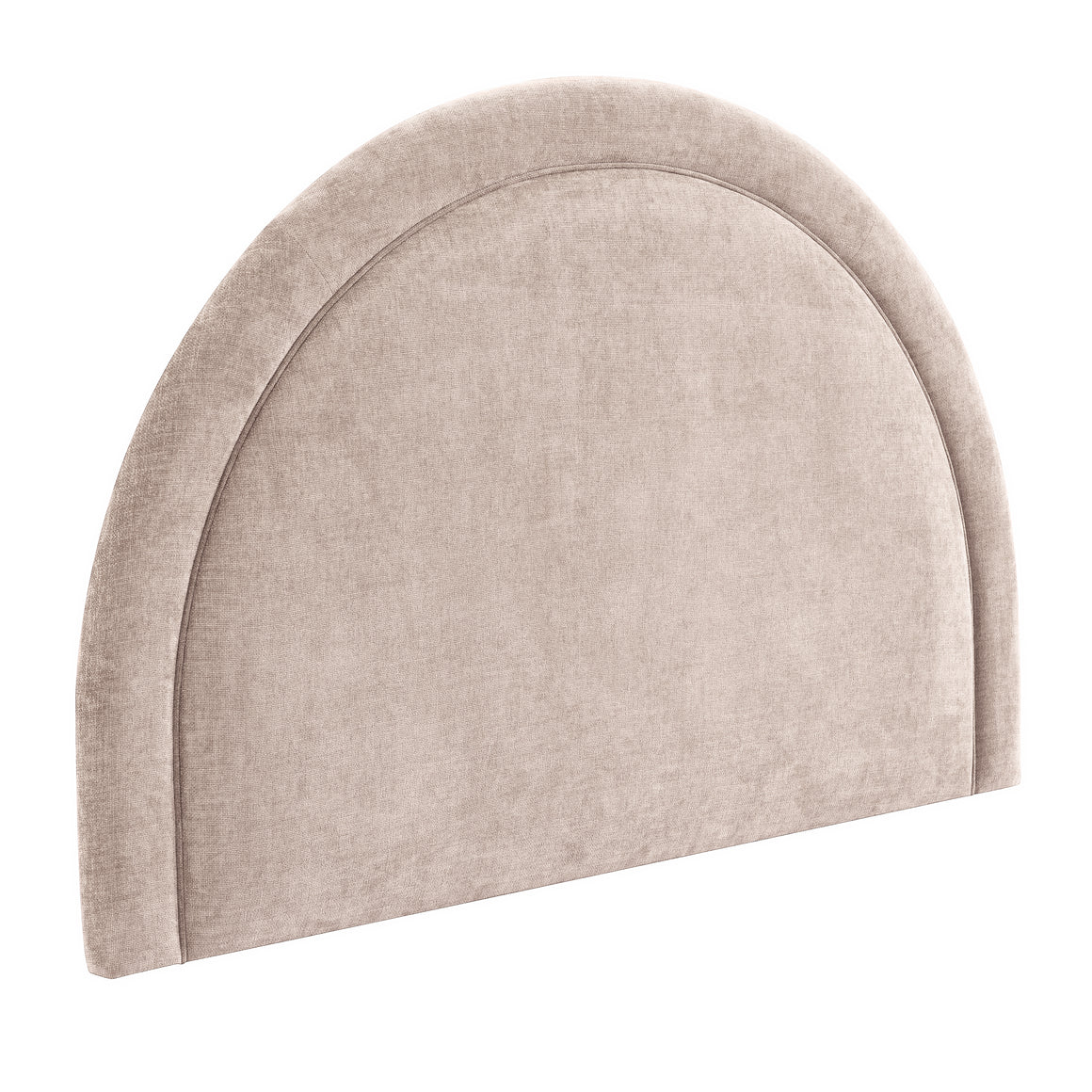 Curved Taupe Queen Headboard - Queen Bed - $25 / week (6 week hire)