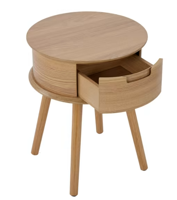 Round wooden side table - $7 / week (6 week hire)