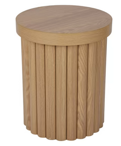 Scandi Oak Wooden Look Side Table - $7 / week (6 week hire)