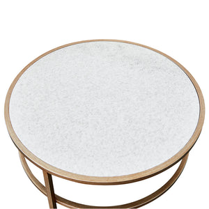 Antique Gold Duo Coffee Table Set (Set of 2) - $35 / week (6 week hire)