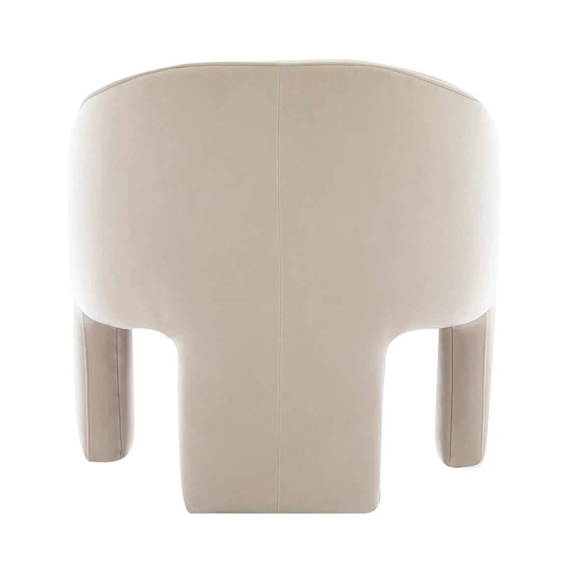 Melino Curved Cream Accent Chair - $25 / week (6 week hire)