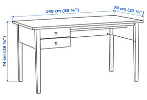 Black and Oak Desk - $10 / week (6 week hire)