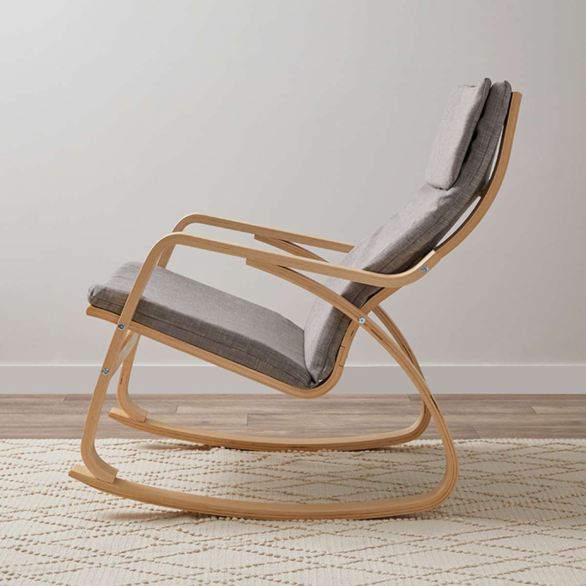 Light grey bamboo rocking chair - $17 / week (6 week hire)