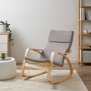 Light grey bamboo rocking chair - $17 / week (6 week hire)