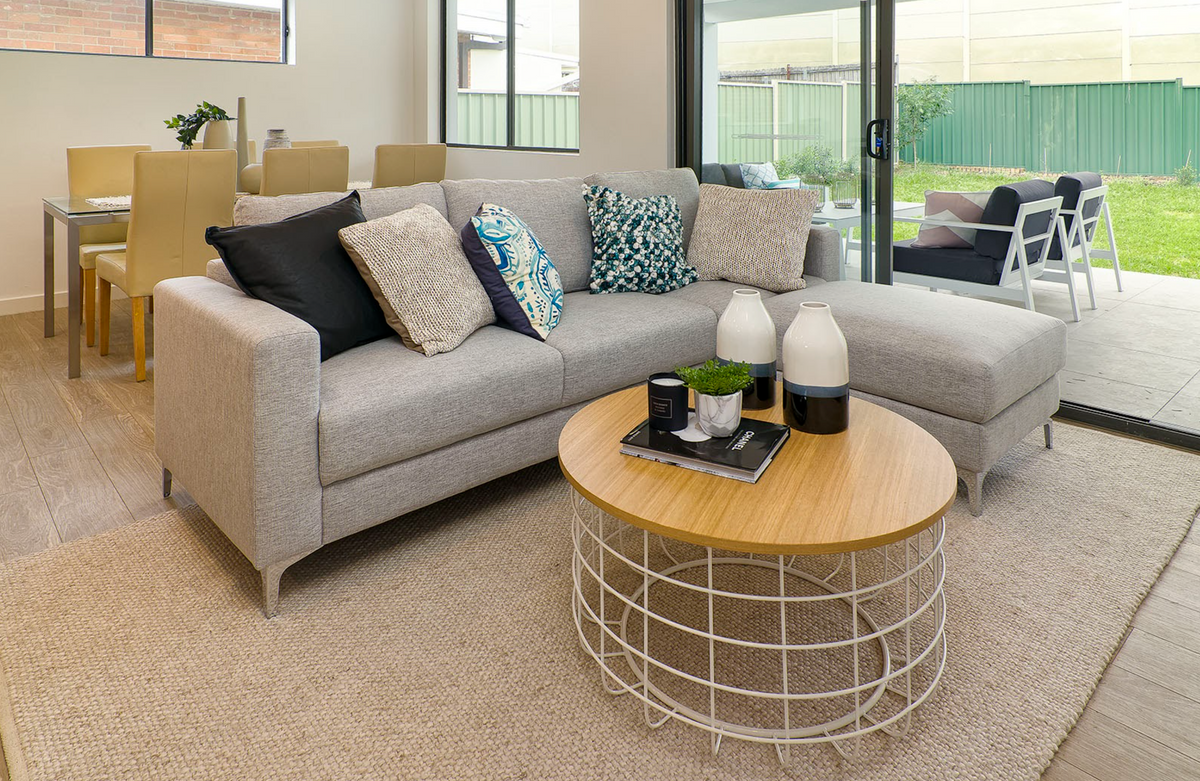 Rummer 3 Seater Sofa & Chaise Lounge - $33 / week (6 week hire ...